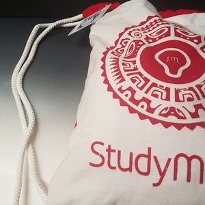 Stowaway beach towel in red with tote bag